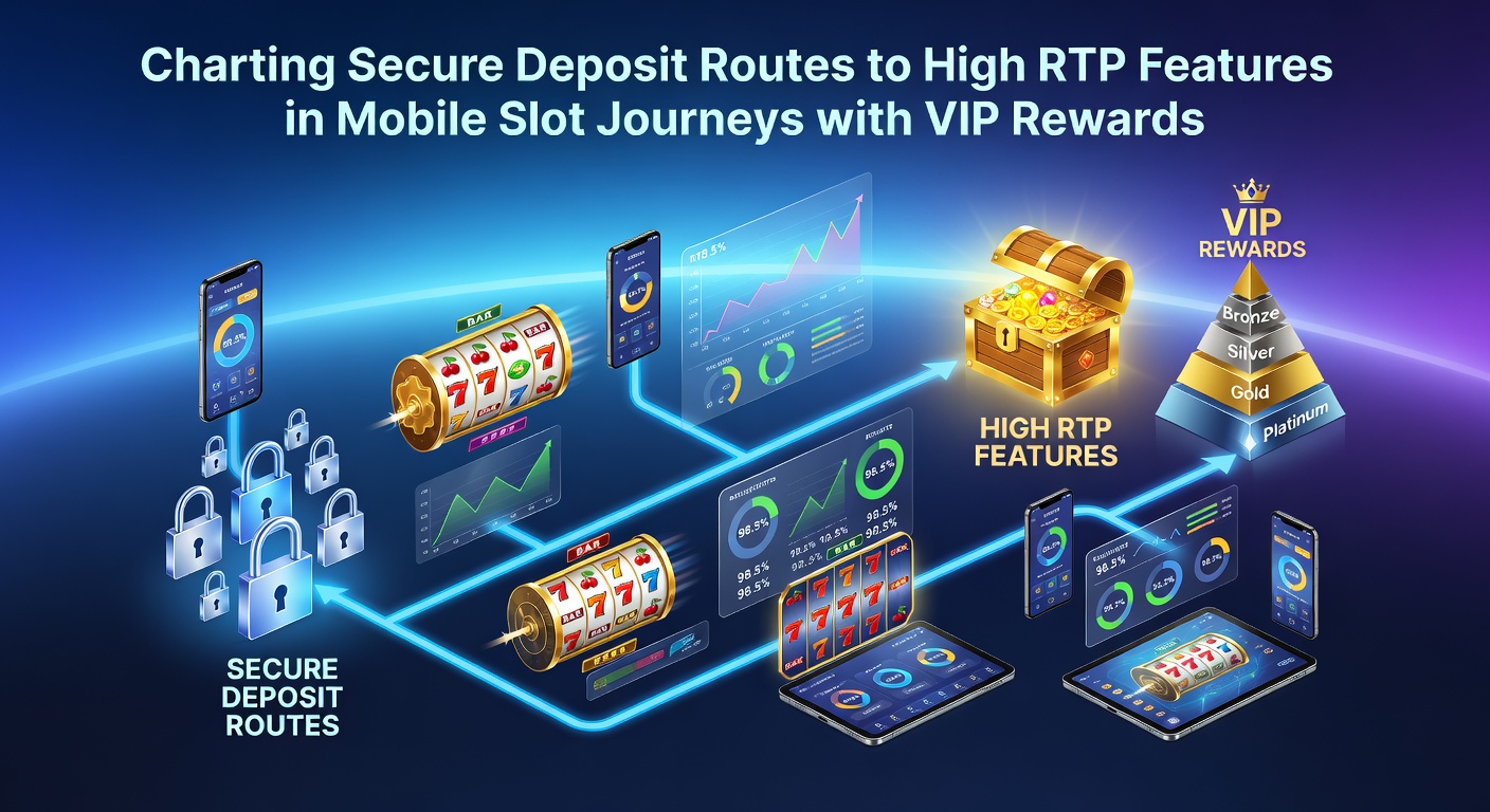 Secure mobile deposit process leading to high RTP slot features and VIP reward pathways