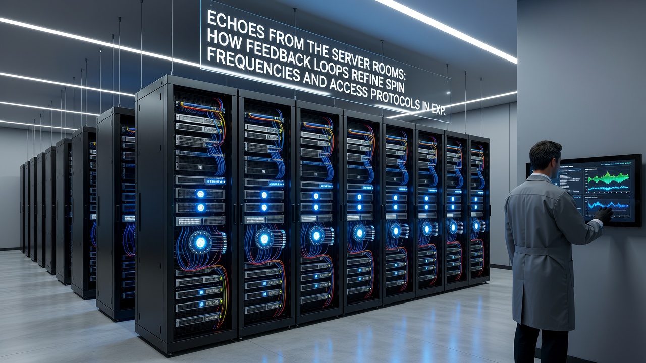 Data visualization dashboards tracking access protocol refinements and spin frequency updates