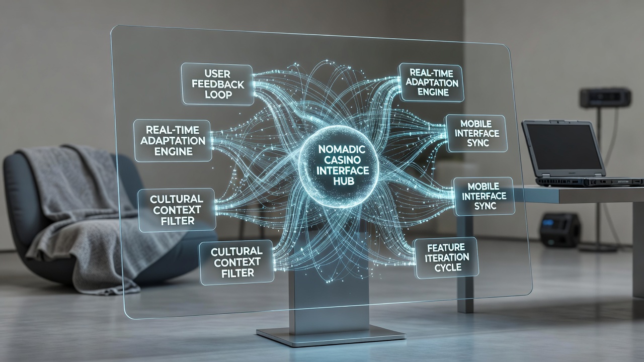 Illustration of real-time feature adaptation in nomadic casino apps based on community input
